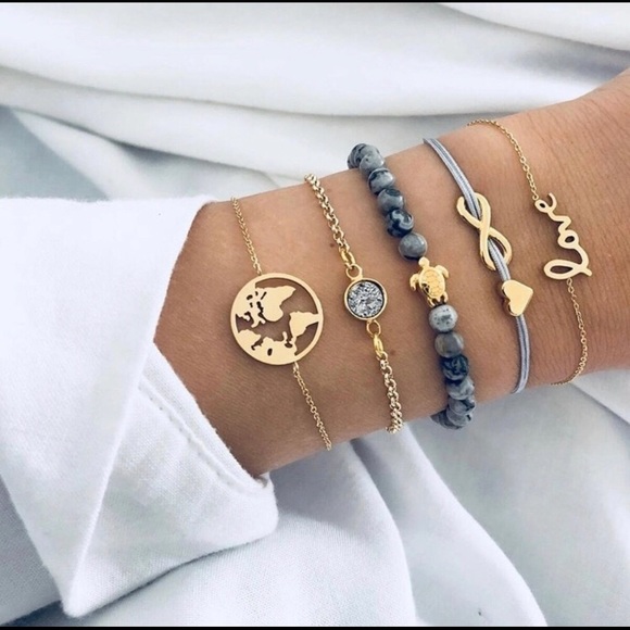 Jewelry - 🎉HOST PICK🎉🌺5 Piece Bangles Set🌺